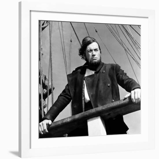 Moby Dick, Gregory Peck, 1956-null-Framed Photo