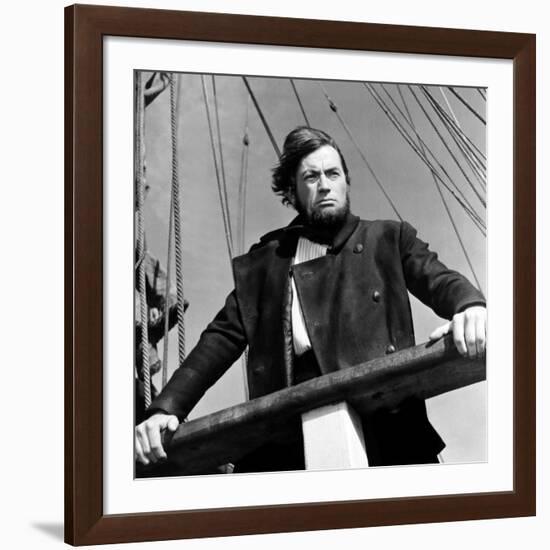 Moby Dick, Gregory Peck, 1956-null-Framed Photo