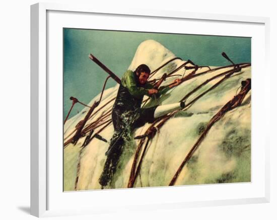 Moby Dick, Gregory Peck, 1956-null-Framed Photo