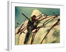 Moby Dick, Gregory Peck, 1956-null-Framed Photo