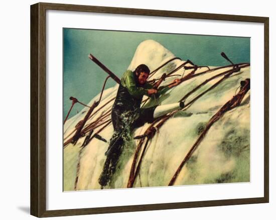 Moby Dick, Gregory Peck, 1956-null-Framed Photo