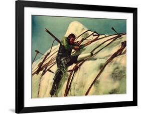 Moby Dick, Gregory Peck, 1956-null-Framed Photo