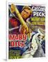 Moby Dick, Gregory Peck on French Poster Art, 1956-null-Framed Art Print