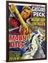 Moby Dick, Gregory Peck on French Poster Art, 1956-null-Framed Art Print