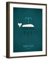 Moby Dick Minimal-Christian Jackson-Framed Art Print