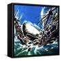 Moby Dick's Revenge-Wilf Hardy-Framed Stretched Canvas