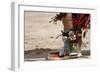 Moccasins of a Zuni Pueblo Red-Tailed Hawk Dancer at the Gallup Intertribal Ceremonials, New Mexico-null-Framed Giclee Print