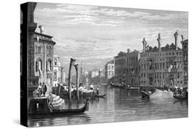 Mocenigo Palace, Venice, 19th Century-R Wallis-Stretched Canvas