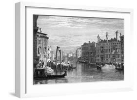 Mocenigo Palace, Venice, 19th Century-R Wallis-Framed Giclee Print