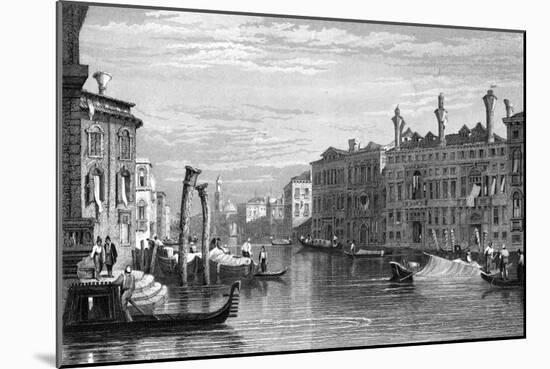 Mocenigo Palace, Venice, 19th Century-R Wallis-Mounted Giclee Print
