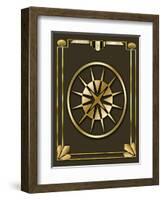 Mocha 1 Frame 1-Art Deco Designs-Framed Giclee Print