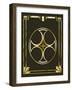 Mocha 3 Frame 1-Art Deco Designs-Framed Giclee Print