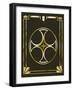 Mocha 3 Frame 1-Art Deco Designs-Framed Giclee Print