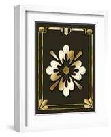 Mocha 4 Frame 1-Art Deco Designs-Framed Giclee Print