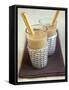 Mocha Coffee (With Milk, Cocoa, Chocolate Syrup)-Jean Cazals-Framed Stretched Canvas