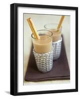 Mocha Coffee (With Milk, Cocoa, Chocolate Syrup)-Jean Cazals-Framed Photographic Print