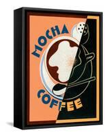 Mocha Coffee-Brian James-Framed Stretched Canvas