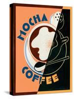 Mocha Coffee-Brian James-Stretched Canvas