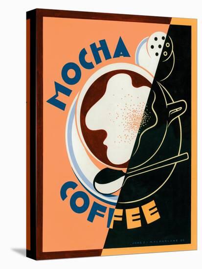 Mocha Coffee-Brian James-Stretched Canvas