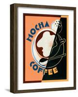 Mocha Coffee-Brian James-Framed Art Print