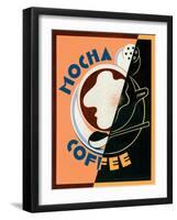Mocha Coffee-Brian James-Framed Art Print