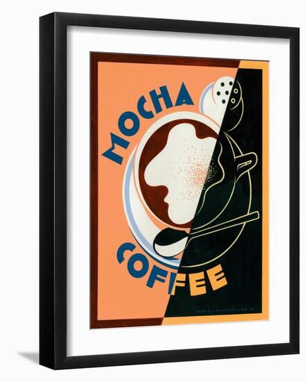 Mocha Coffee-Brian James-Framed Art Print