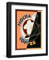 Mocha Coffee-Brian James-Framed Art Print