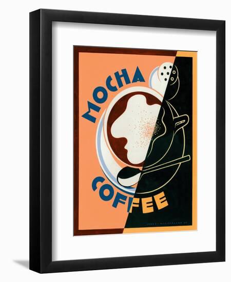 Mocha Coffee-Brian James-Framed Art Print