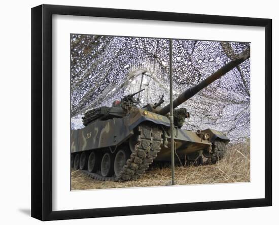 Mock Aggressors from Republic of Korea Marine Corps Prepare their Tank-null-Framed Premium Photographic Print