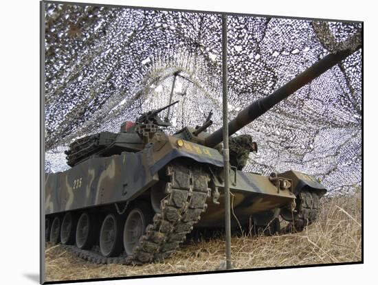 Mock Aggressors from Republic of Korea Marine Corps Prepare their Tank-null-Mounted Premium Photographic Print