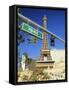 Mock Eiffel Tower, Paris, Las Vegas, Nevada, USA-Gavin Hellier-Framed Stretched Canvas