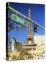 Mock Eiffel Tower, Paris, Las Vegas, Nevada, USA-Gavin Hellier-Stretched Canvas