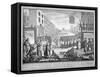 Mock funeral procession in St Giles, London, 1751-Anon-Framed Stretched Canvas