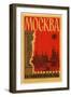 Mockba Luggage Label-null-Framed Giclee Print