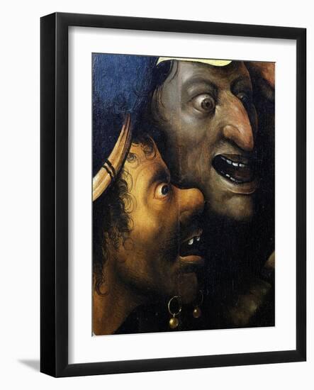 Mocking Faces, from Christ Carrying the Cross, C. 1490 (Detail)-Hieronymus Bosch-Framed Giclee Print