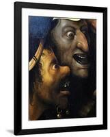 Mocking Faces, from Christ Carrying the Cross, C. 1490 (Detail)-Hieronymus Bosch-Framed Giclee Print