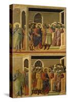 Mocking of Christ and Christ before Pilate-Duccio Di buoninsegna-Stretched Canvas