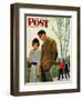 "Mocking Romance" Saturday Evening Post Cover, March 31, 1951-George Hughes-Framed Giclee Print