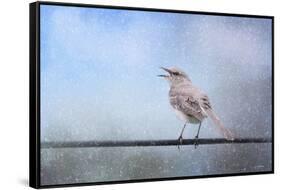 Mockingbird in the Snow-Jai Johnson-Framed Stretched Canvas