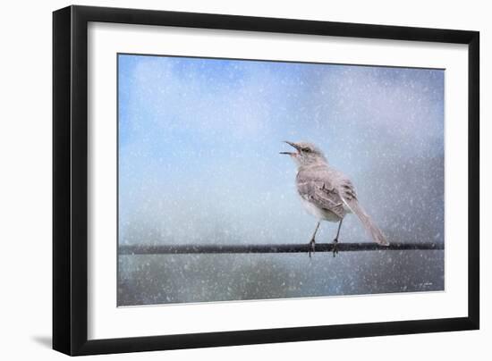 Mockingbird in the Snow-Jai Johnson-Framed Giclee Print