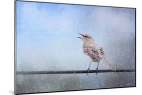 Mockingbird in the Snow-Jai Johnson-Mounted Giclee Print