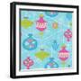 Mod Baubs Aqua Sq-Teresa Woo-Framed Art Print