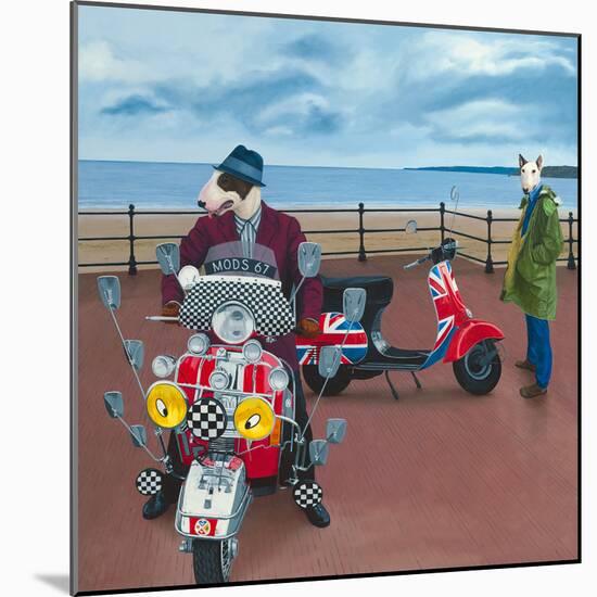 Mod Dogs-Paula Zimmermann-Mounted Giclee Print