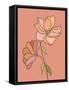 Mod Flowers Line Art-null-Framed Stretched Canvas