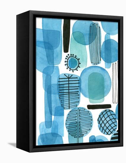 Mod Orbit I-Deborah Velasquez-Framed Stretched Canvas