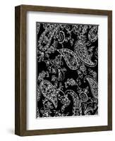 Mod Paisley Black-Jyotsna Warikoo-Framed Giclee Print