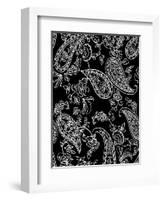 Mod Paisley Black-Jyotsna Warikoo-Framed Giclee Print