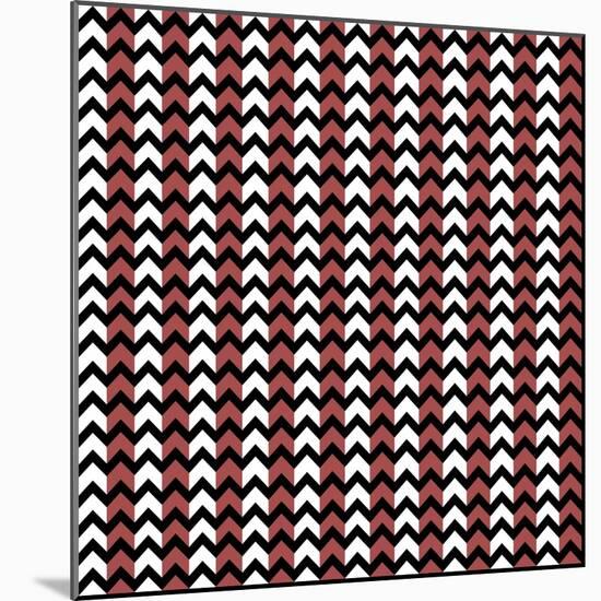 Mod Paisley Chevron Stripe-Jyotsna Warikoo-Mounted Giclee Print