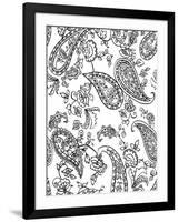 Mod Paisley Whie-Jyotsna Warikoo-Framed Giclee Print