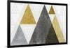 Mod Triangles I Gold-Michael Mullan-Framed Art Print